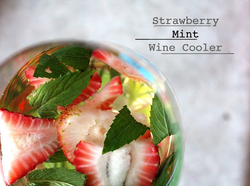 Strawberry and Mint Wine Cooler - Vegetarian ‘Ventures