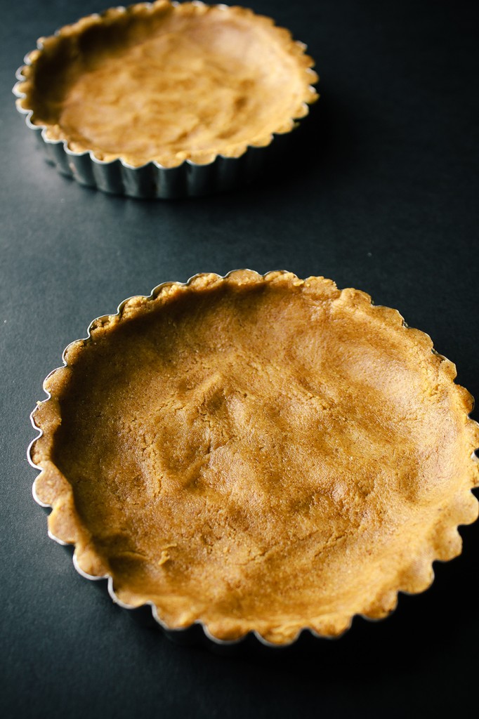 Salted Date Caramel Cashew Tart with Mocha Graham Crust