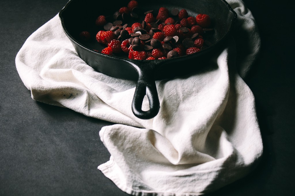 Salted Maple Dark Chocolate Raspberry Crumble