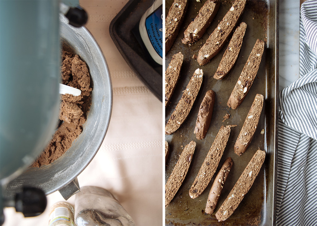 Chocolate Espresso Almond Biscotti