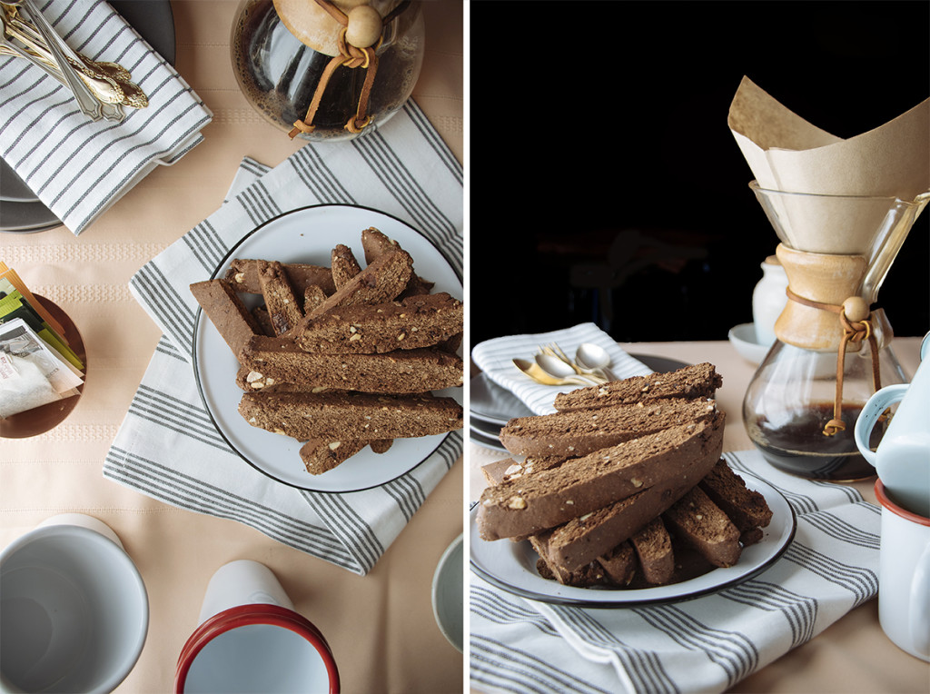 Chocolate Espresso Almond Biscotti