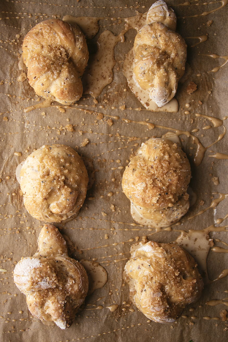 Multi-Grain Knots 2 Ways: Parsley-Garlic & Cinnamon-Whiskey Sugar