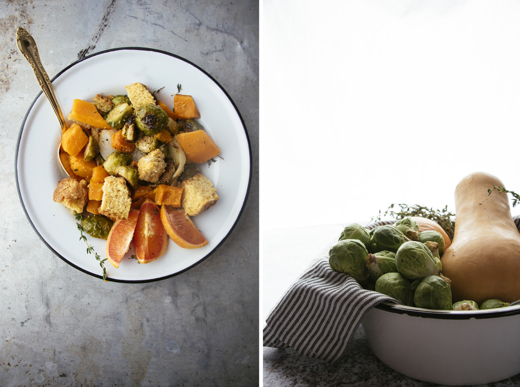 Winter Panzanella Salad With Cornbread Croutons