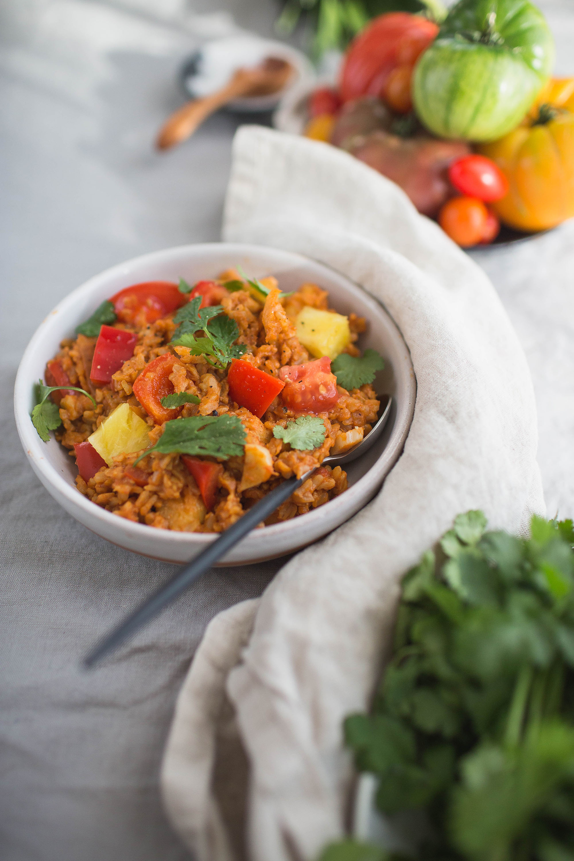 Sweet and Sour Tempeh Rice