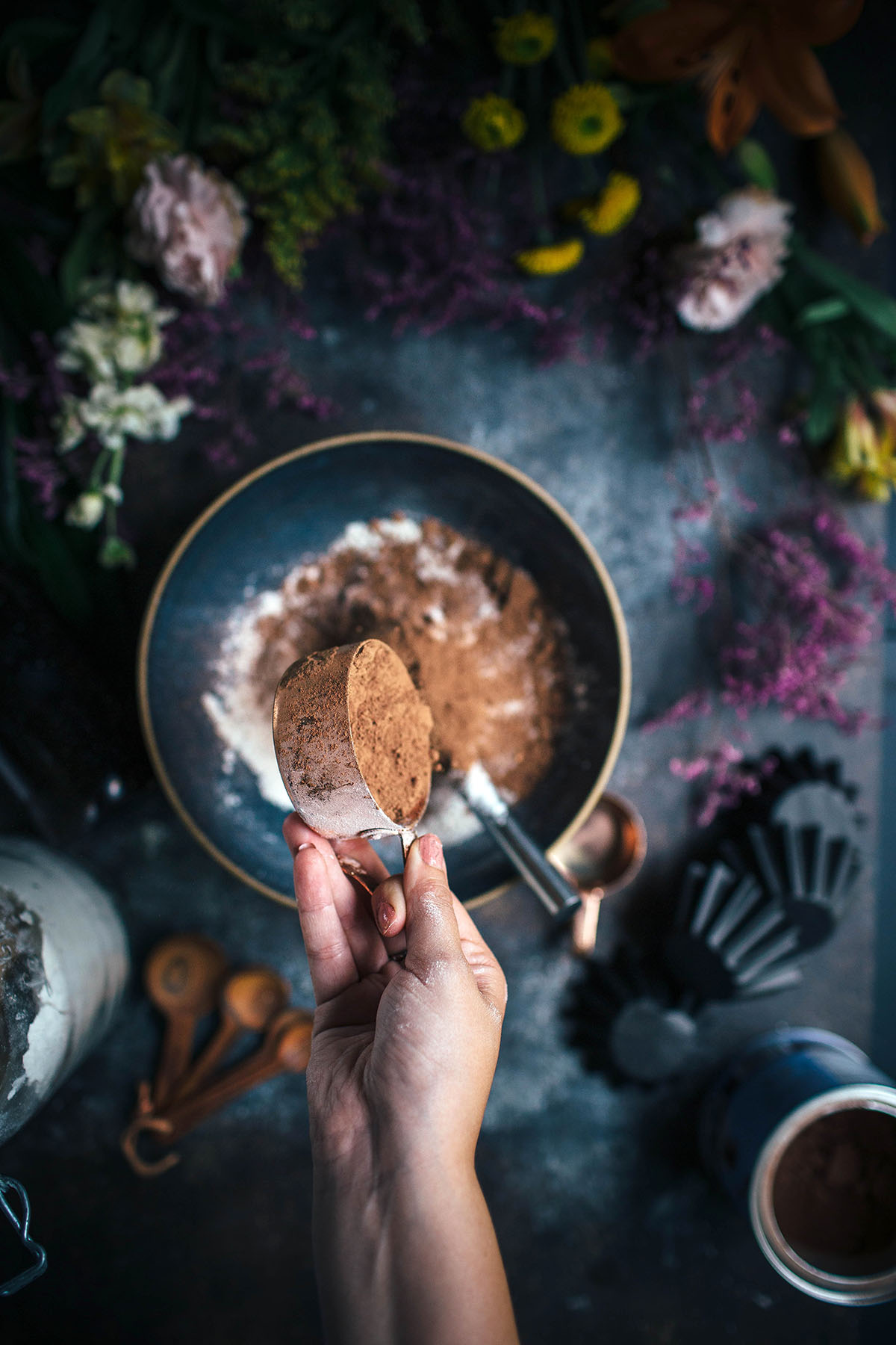 Fudgy Cocoa Ricotta Muffins