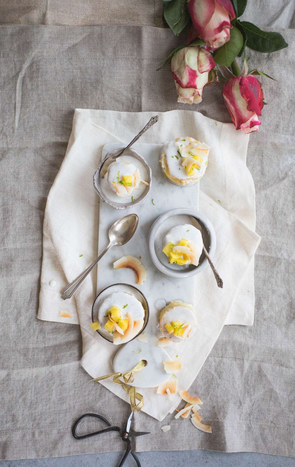 Triple Coconut "Tres Leches" Cake With Mango & Lime