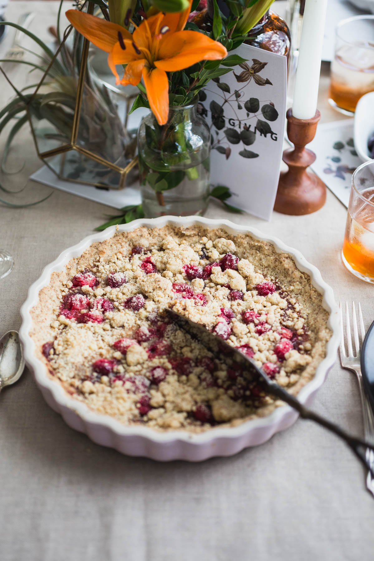 Cranberry Shortbread Slices