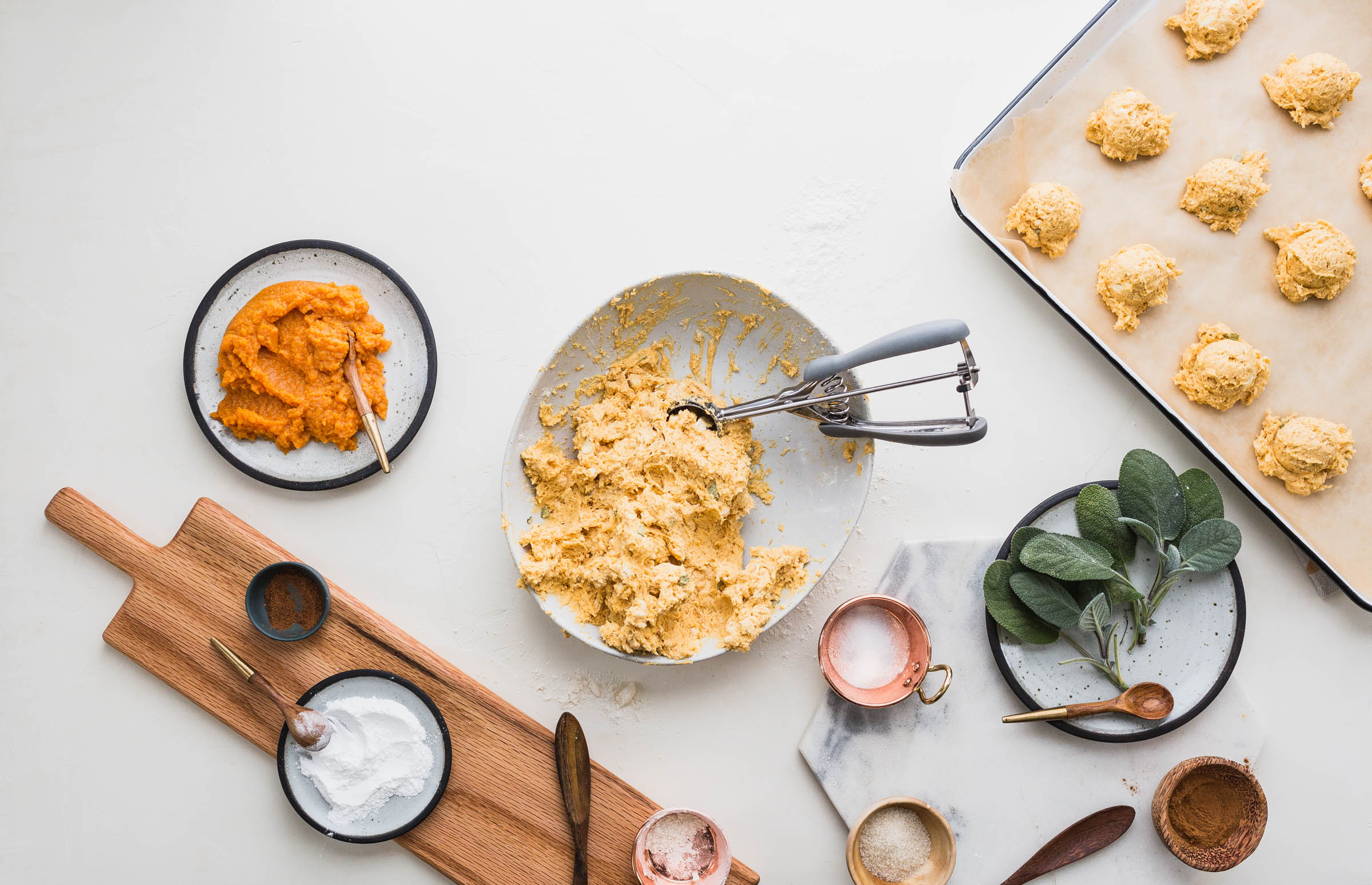 Pumpkin Sage Drop Biscuits