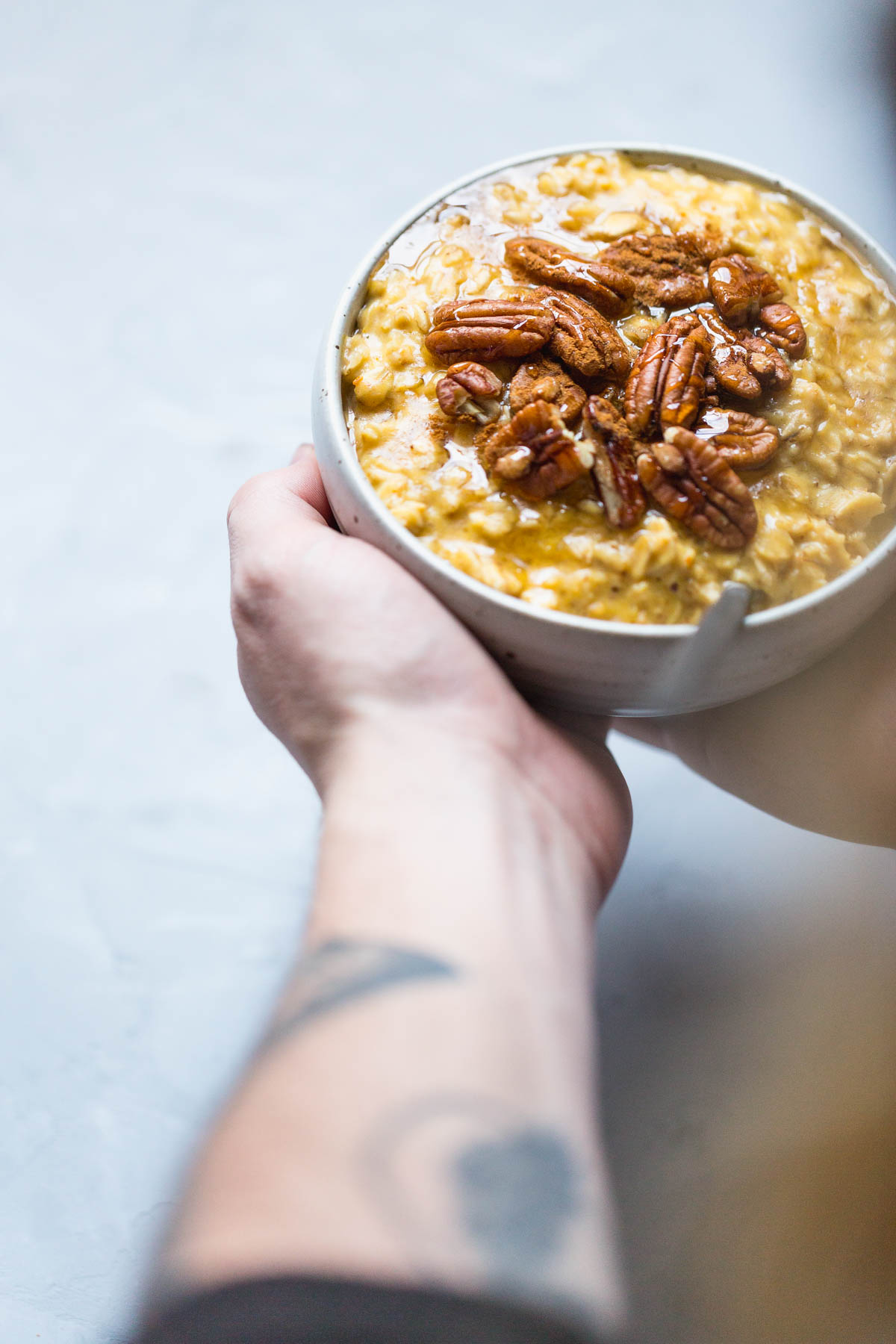 Pumpkin Eggnog Oatmeal