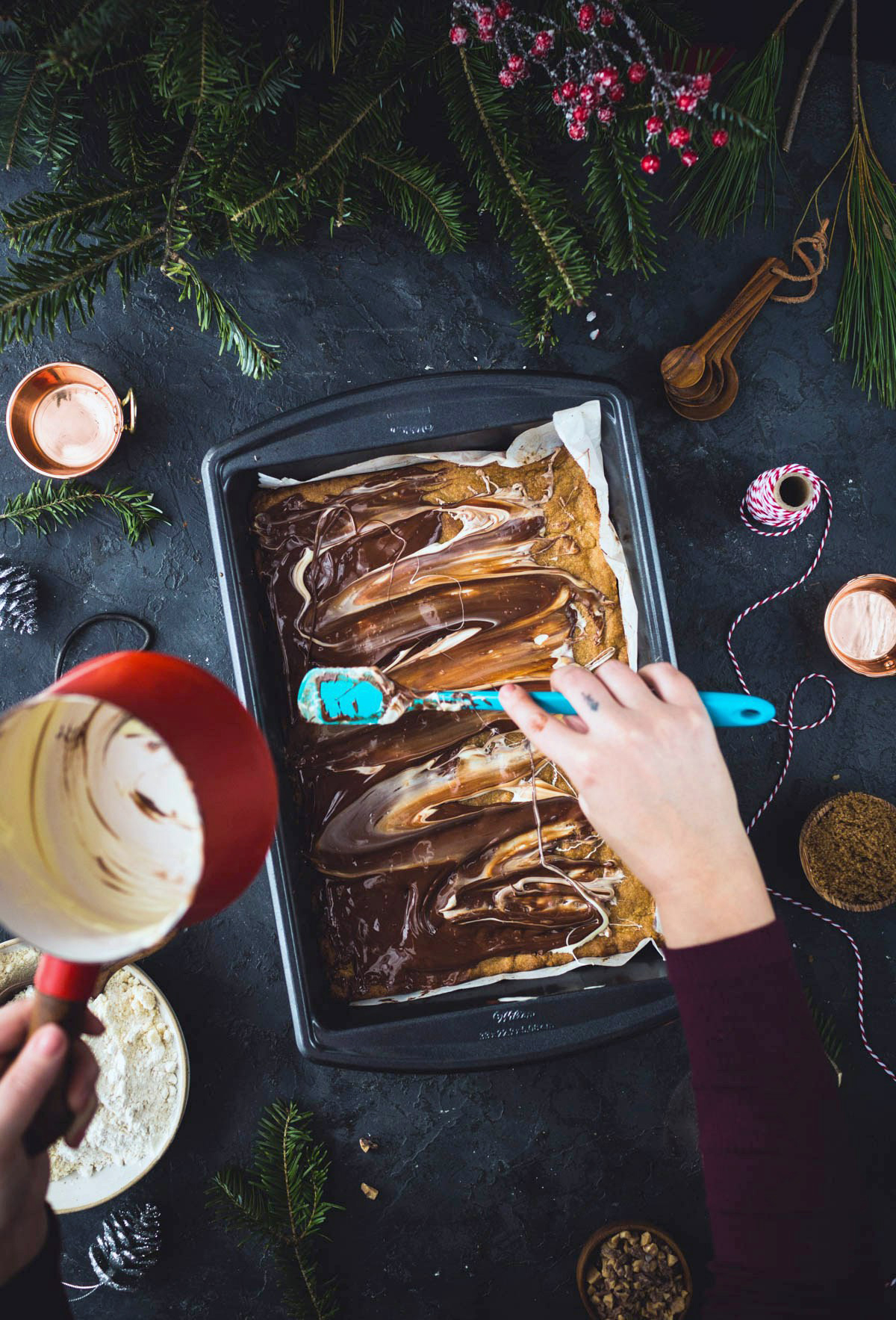 Almond Toffee Shortbread Cookies