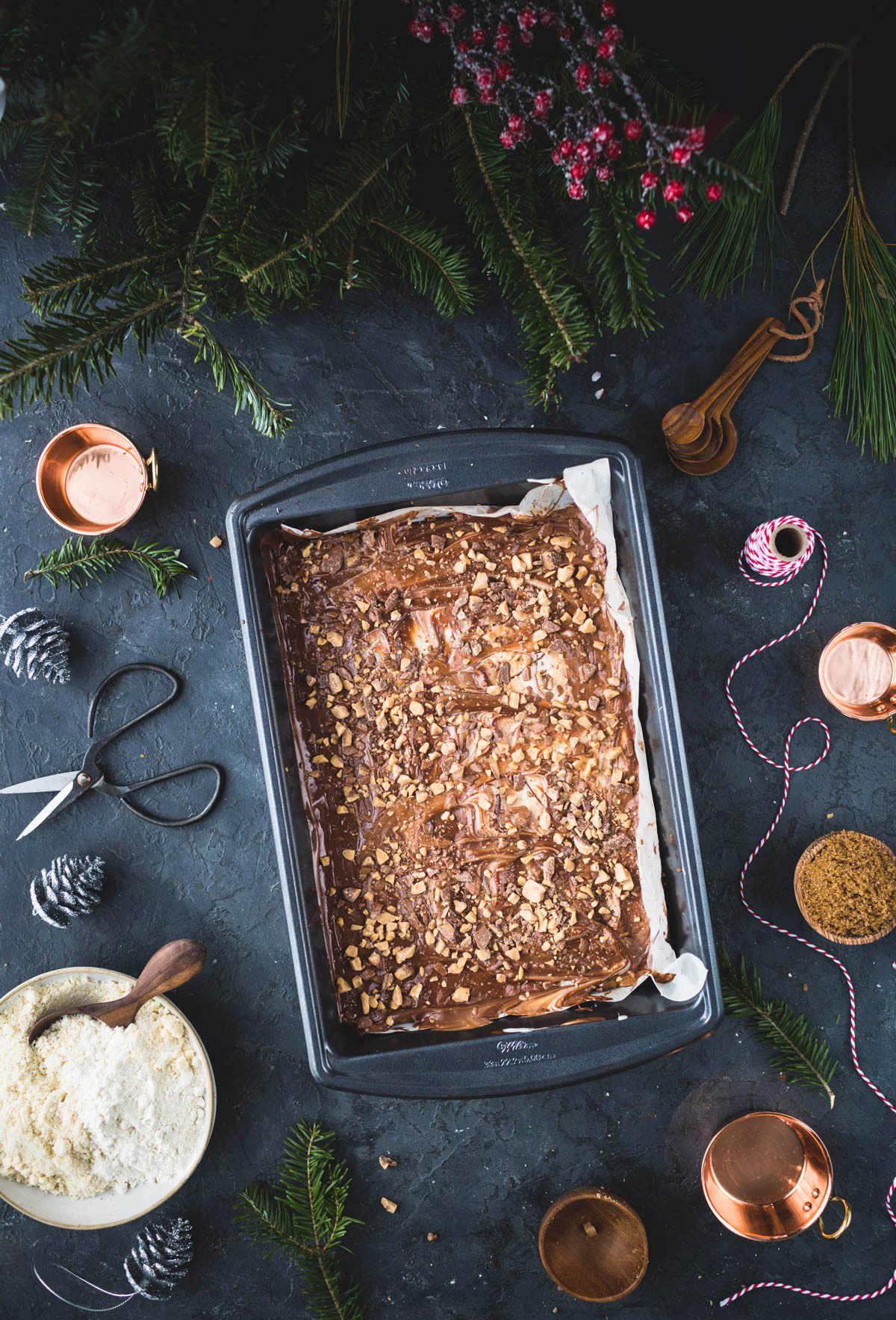 Almond Toffee Shortbread Cookies