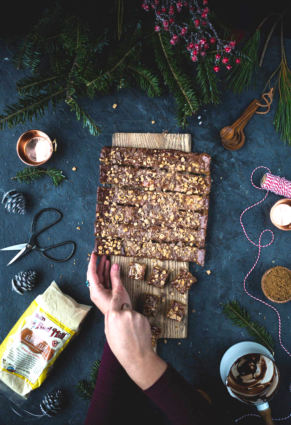 Almond Toffee Shortbread Cookies