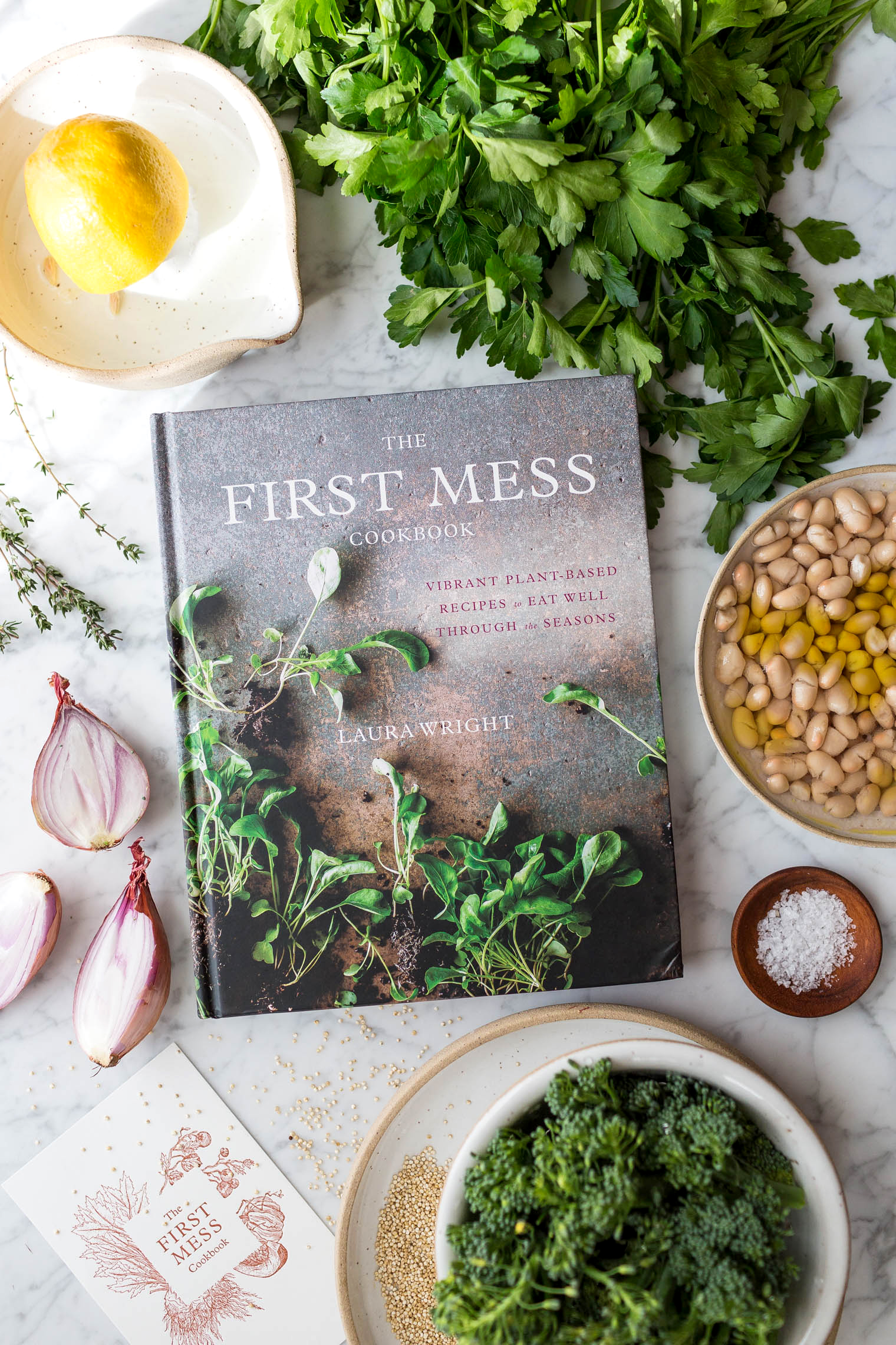 Creamy Quinoa and White Bean Risotto with Crispy Brassica Florets