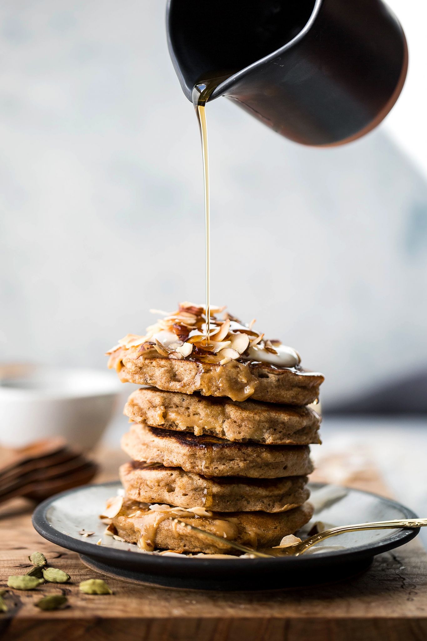 Healthy Banana Bread Pancakes Recipe Vegetarian 'Ventures