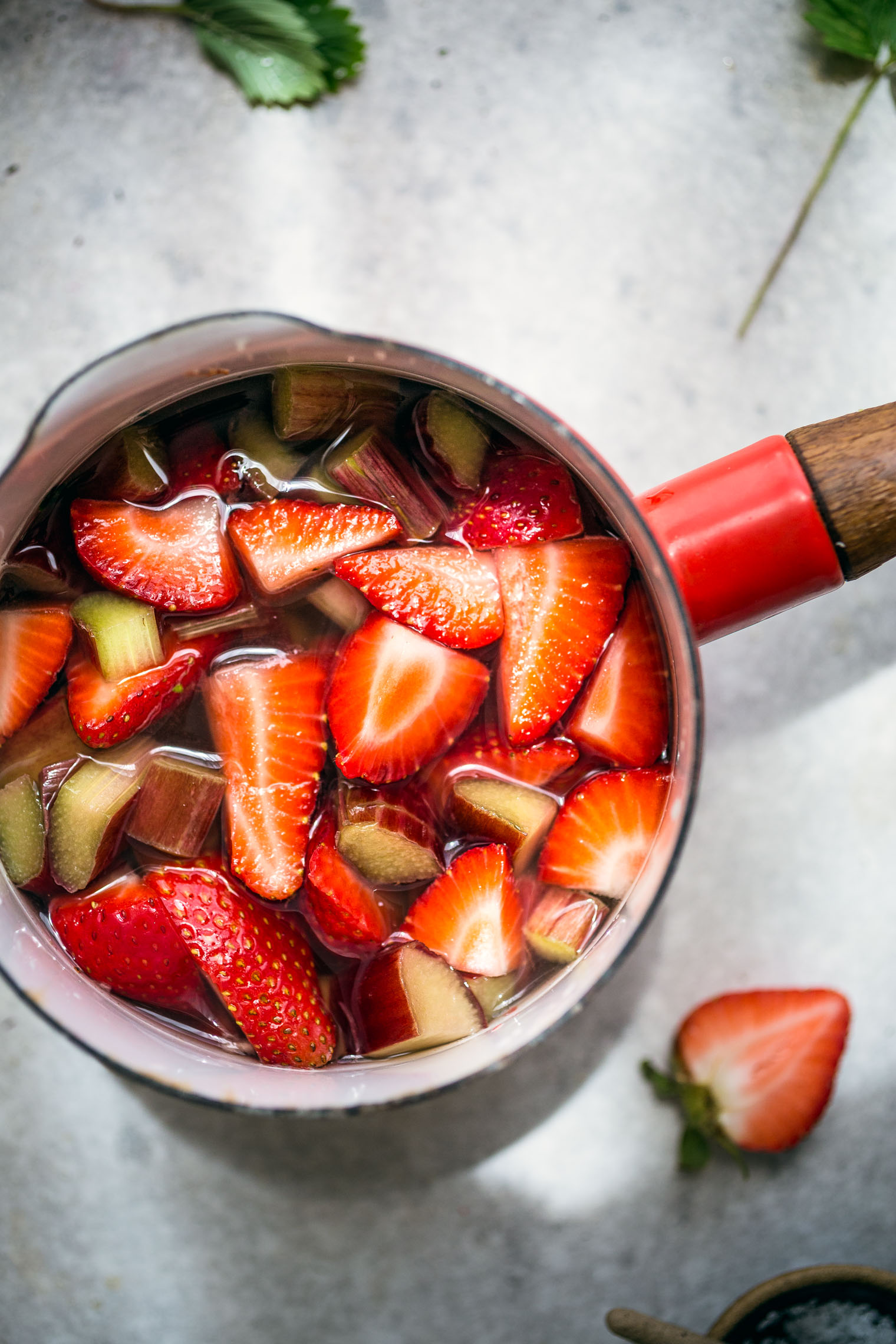 Strawberry Rhubarb Gin & Tonic