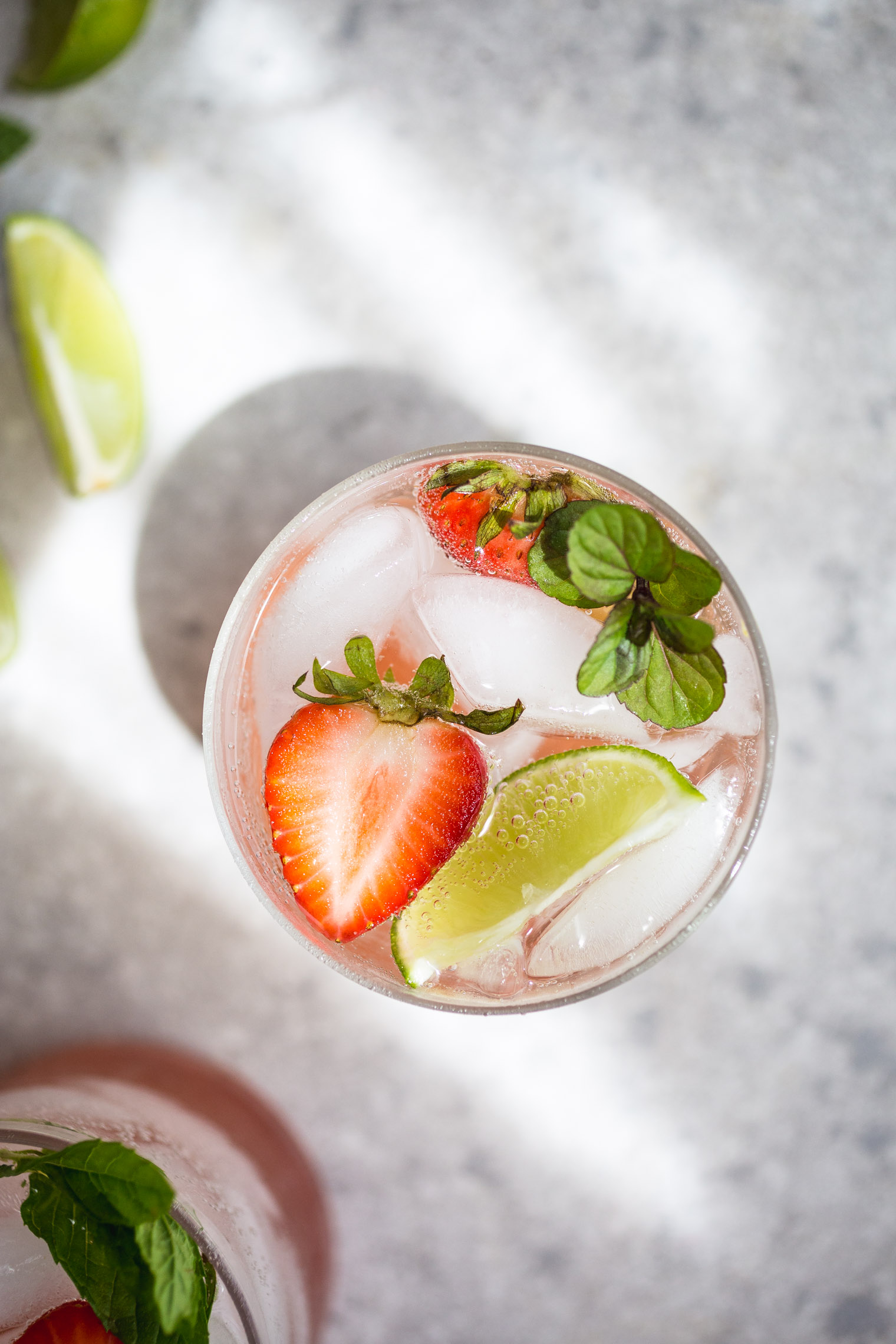 Strawberry Rhubarb Gin & Tonic