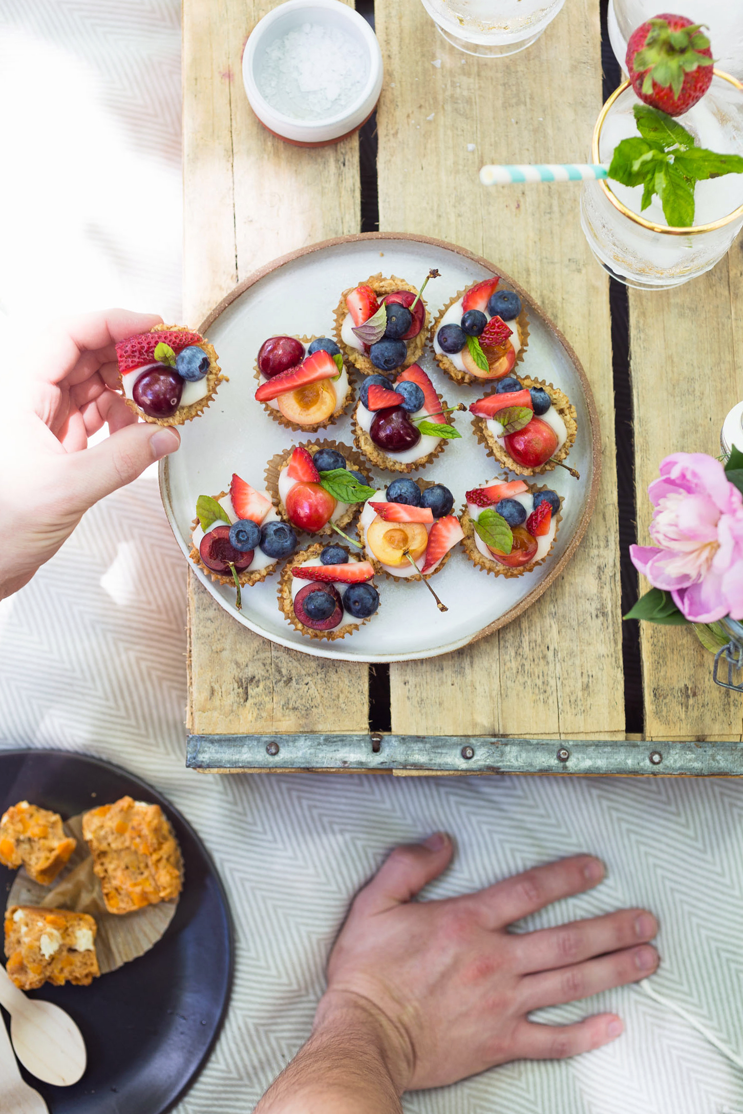 Fruit & Yogurt Granola Tarts + Vegetarian Heartland is out TODAY!