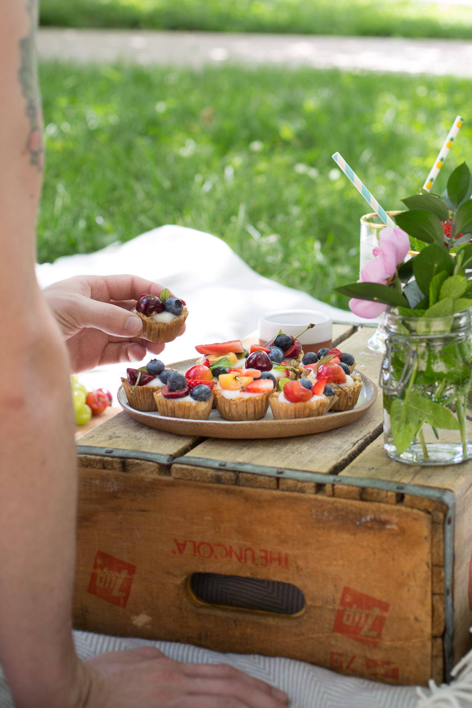 Fruit & Yogurt Granola Tarts + Vegetarian Heartland is out TODAY!