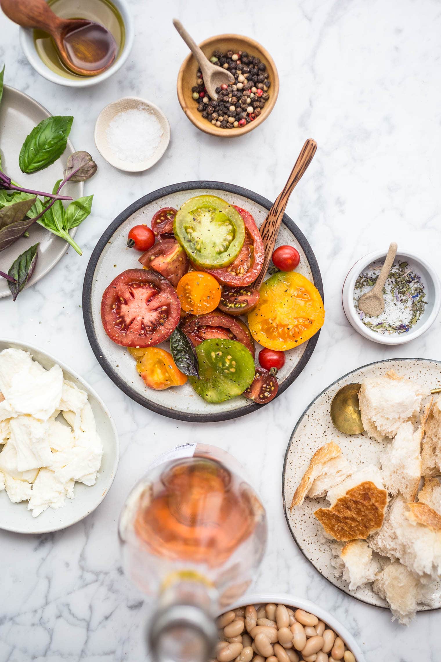 White Bean Caprese Panzanella