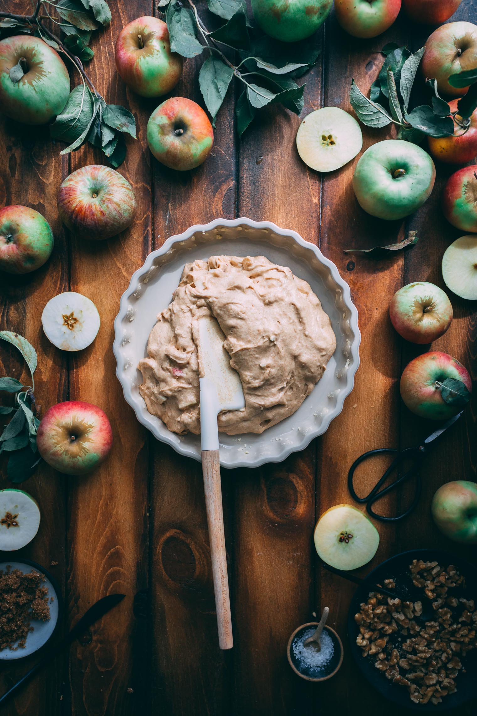 Apple Walnut Yogurt Coffee Cake