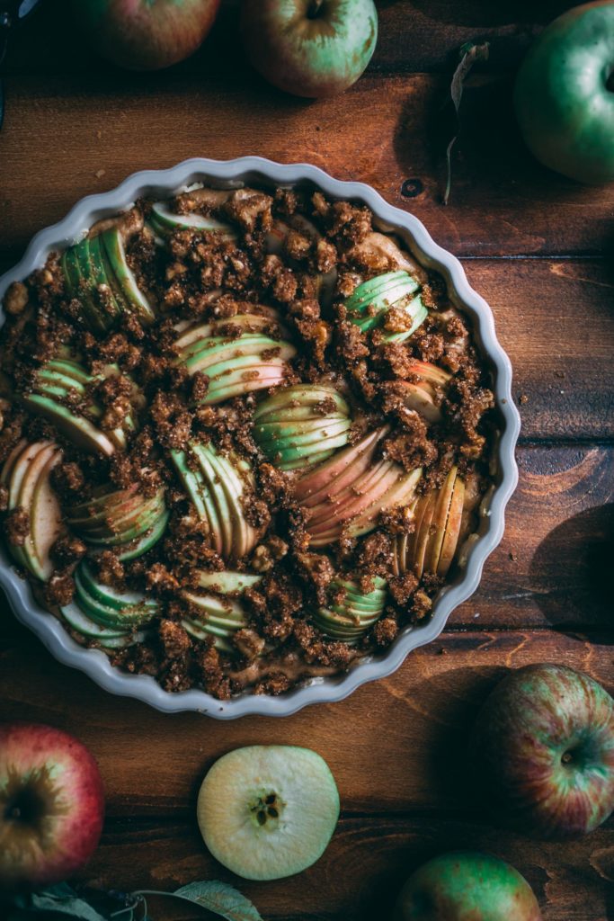 apple walnut yogurt coffee cake