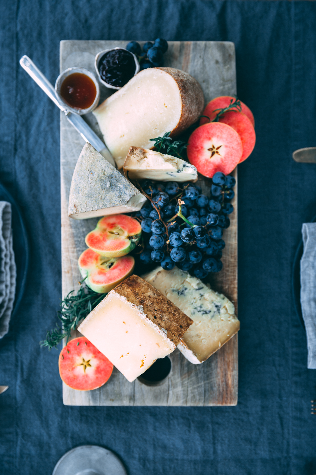 Roasted Grape Crostini with Chevré and Rosemary