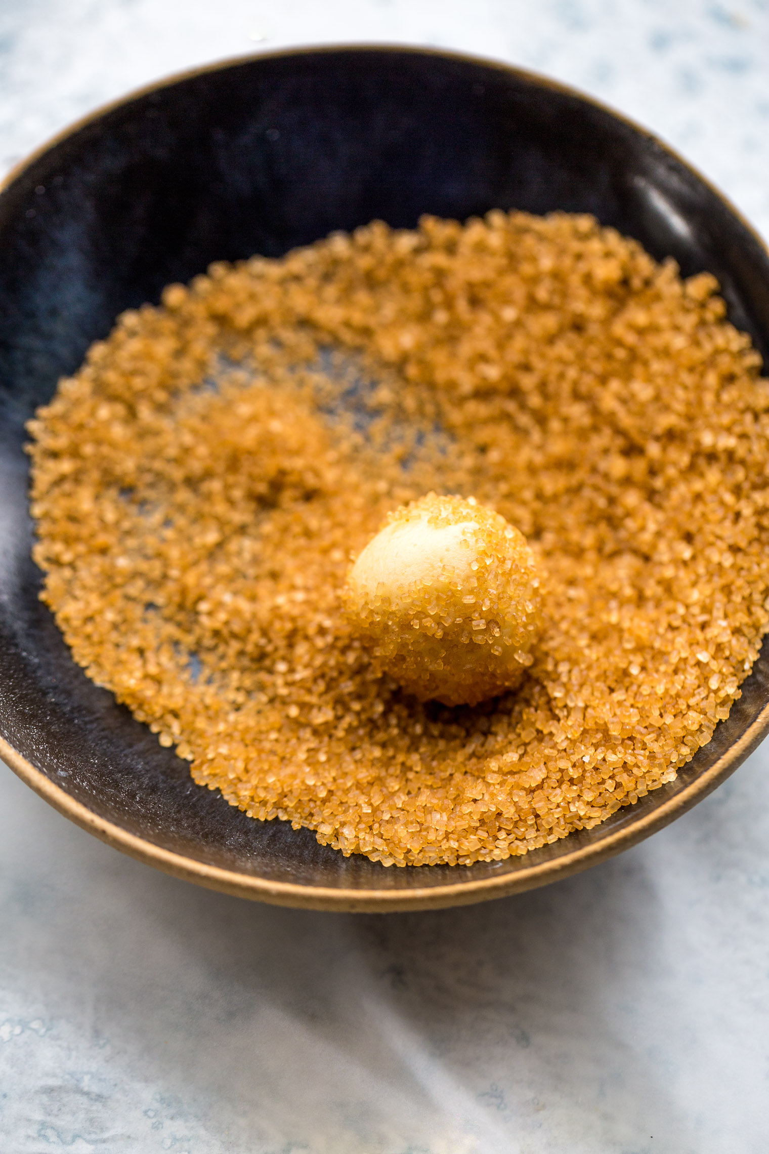 Shortbread Thumbprint Cookies with Cardamom Orange Caramel