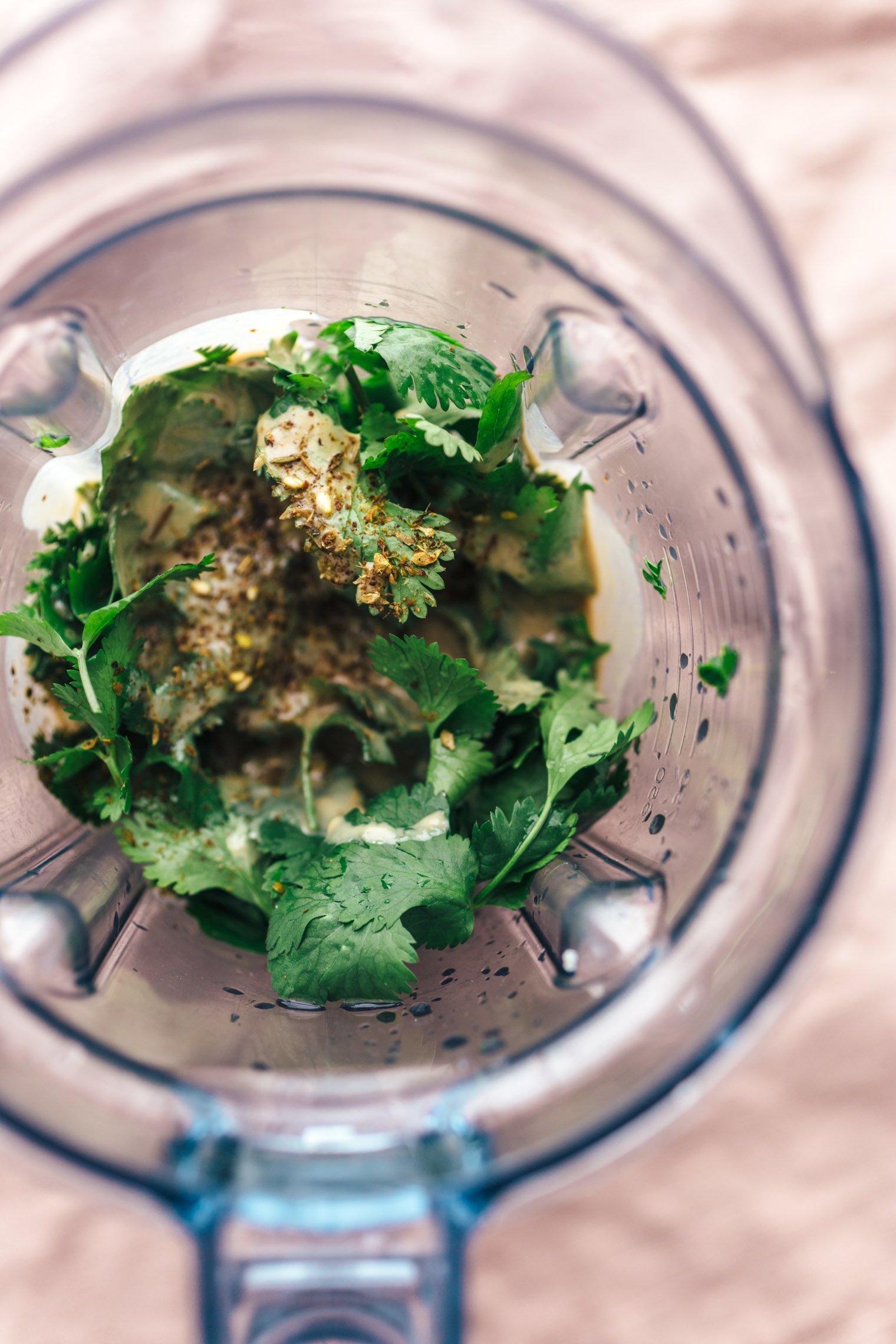 Fried Eggs with Green Tahini and Pita