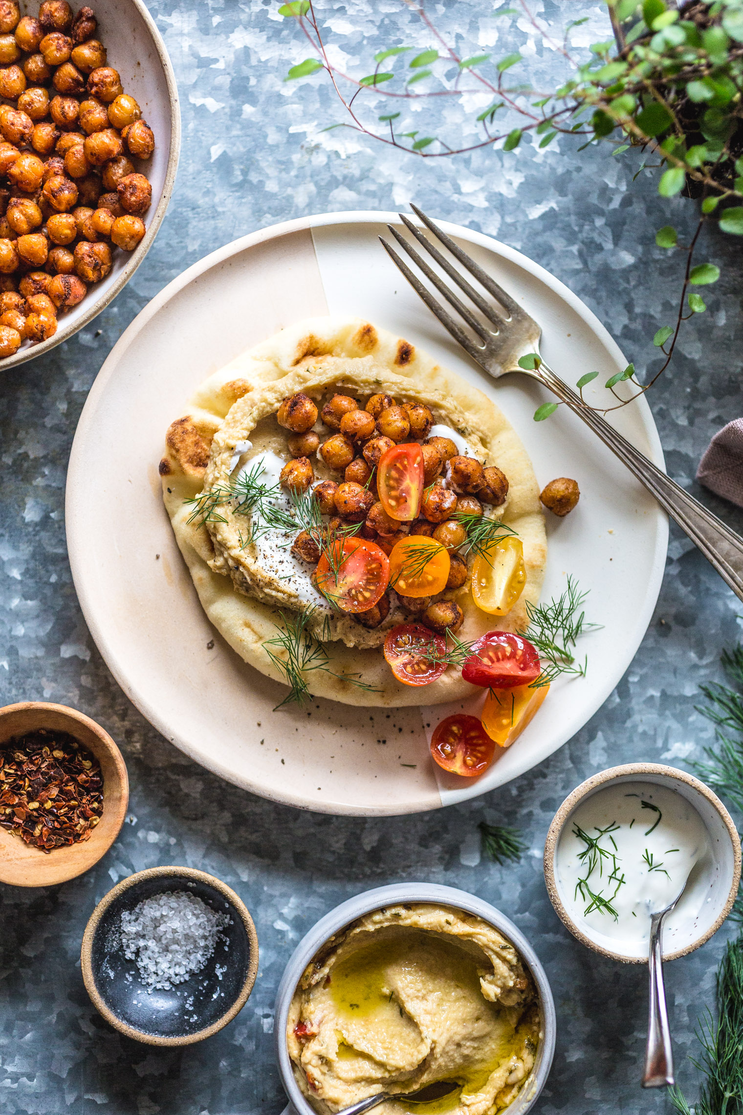 Chickpea Shawarma Flatbread