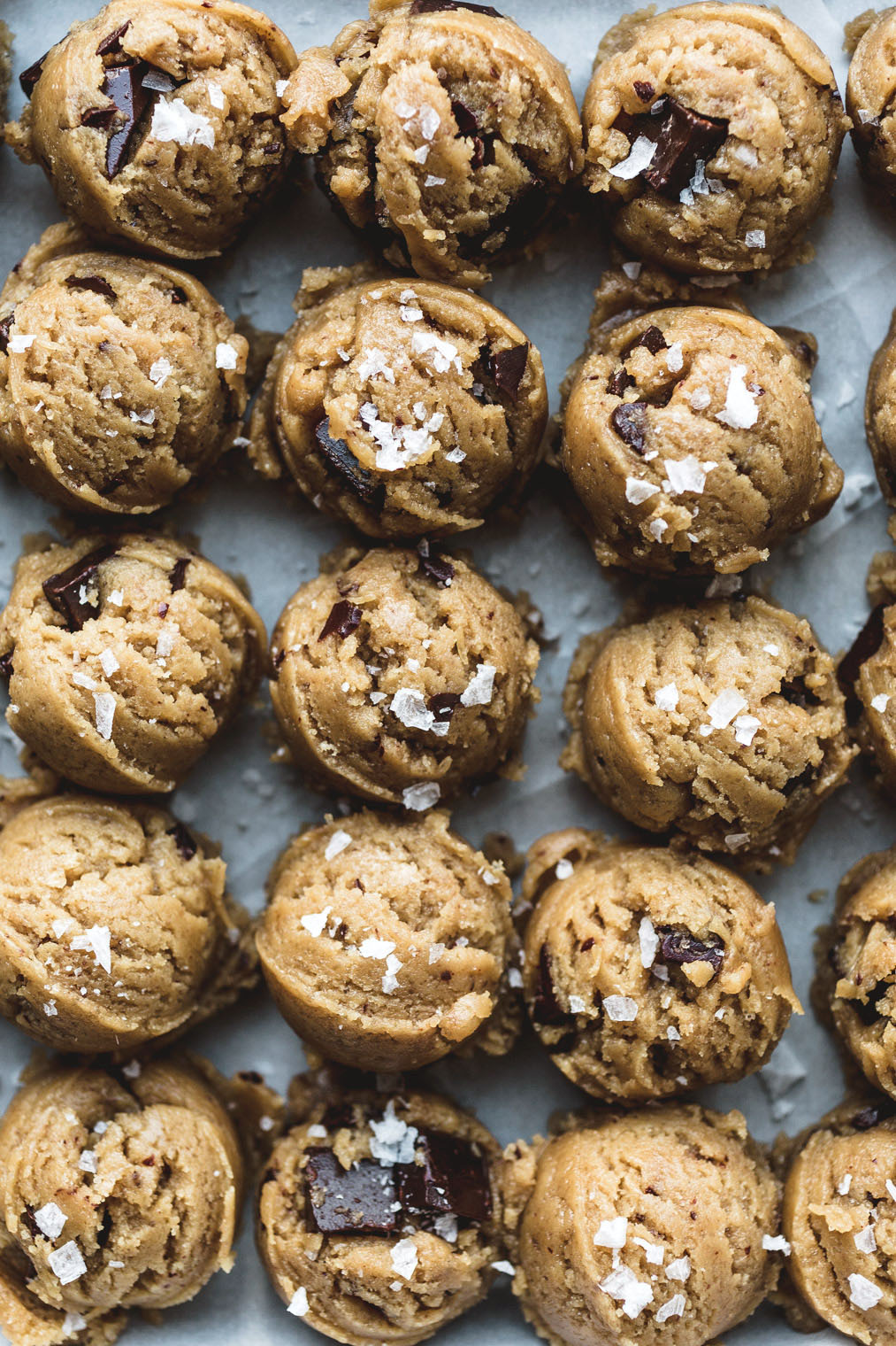 Salted Tahini Chocolate Chip Cookies