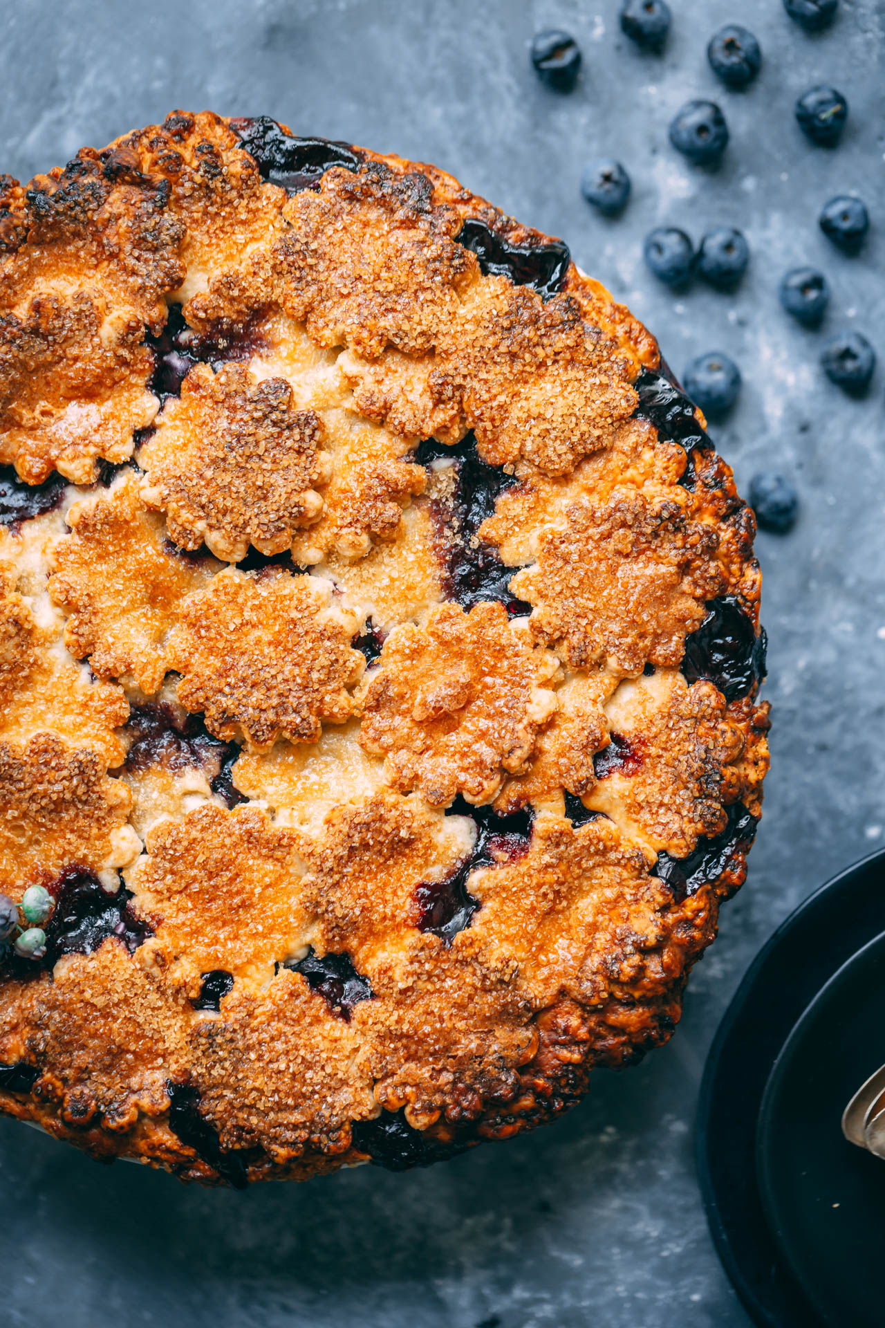 lemon blueberry pie