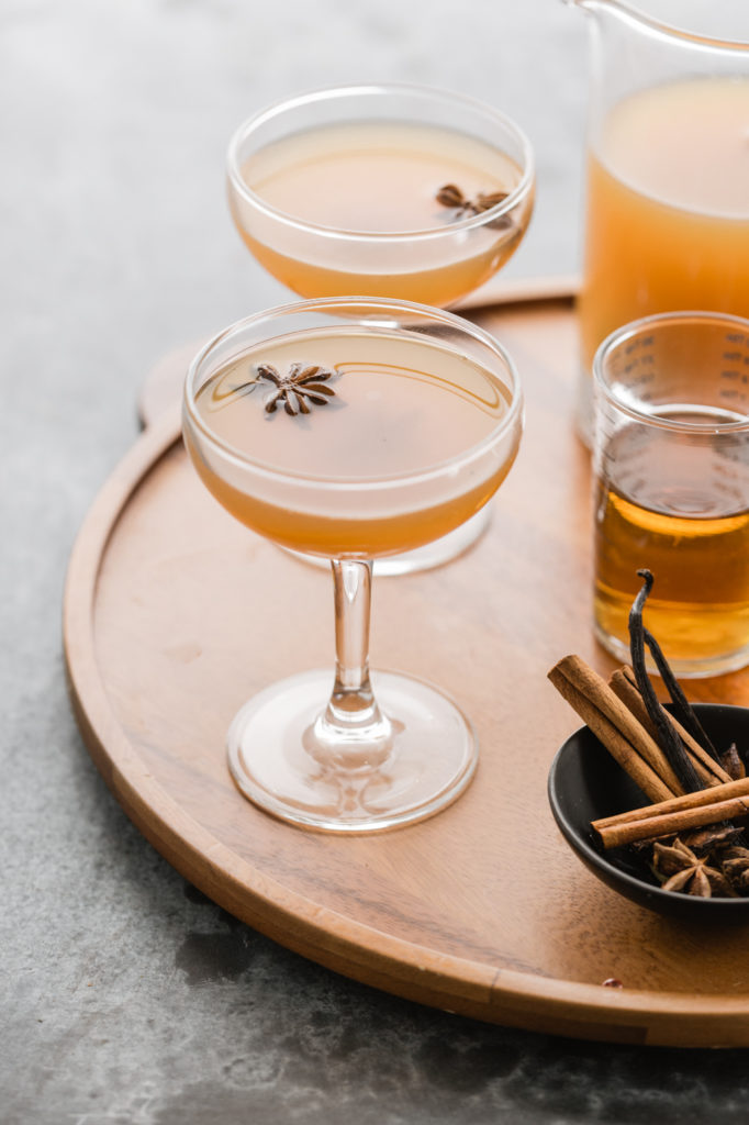 chai spiced apple cider cocktail recipe