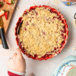 Strawberry Rhubarb Crisp Gluten Free