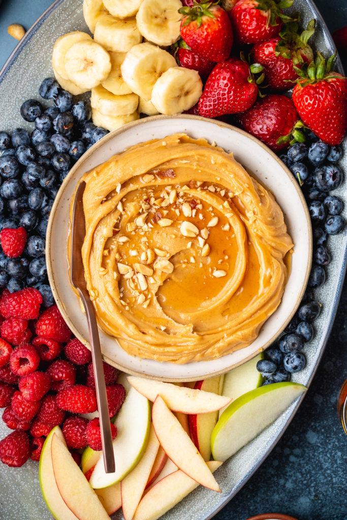 Sweet Peanut Butter Mascarpone Fruit Dip