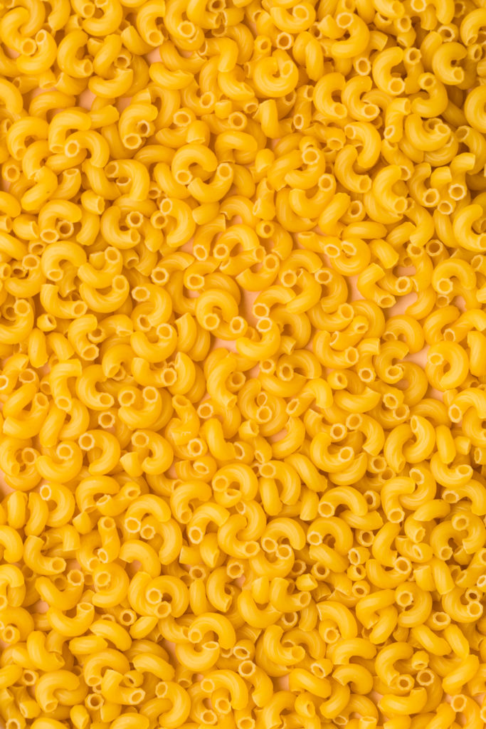 elbow macaroni meant for mac salad