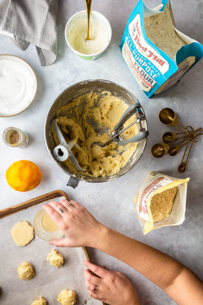 Cardamom Orange Sour Cream Cookies