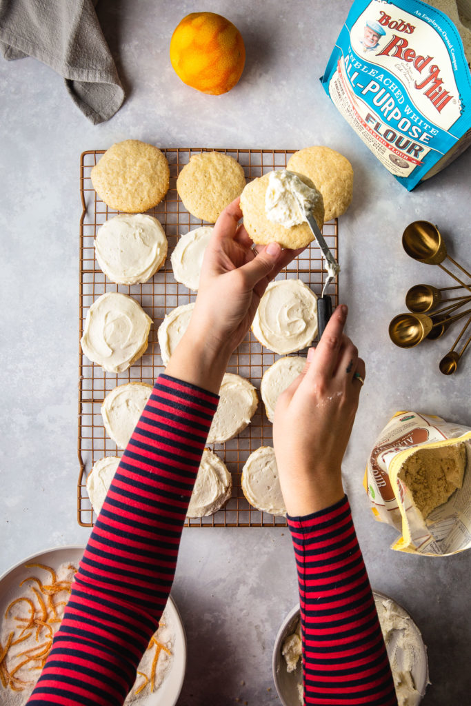 Cardamom Orange Sour Cream Cookies