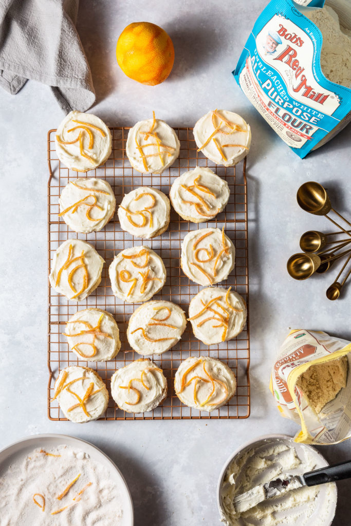 Cardamom Orange Sour Cream Cookies