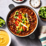 Red Bean Chili with Smoky Chili Cashew Queso