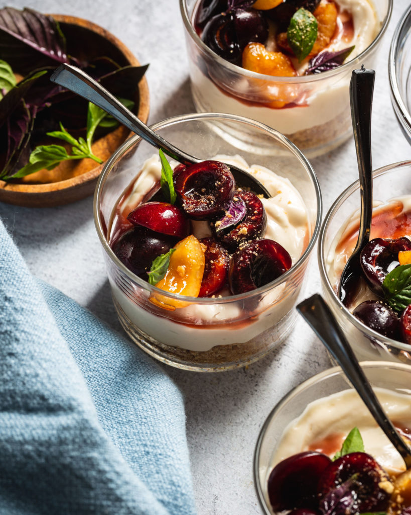 No-Bake Amaretto Cherry Cheesecake