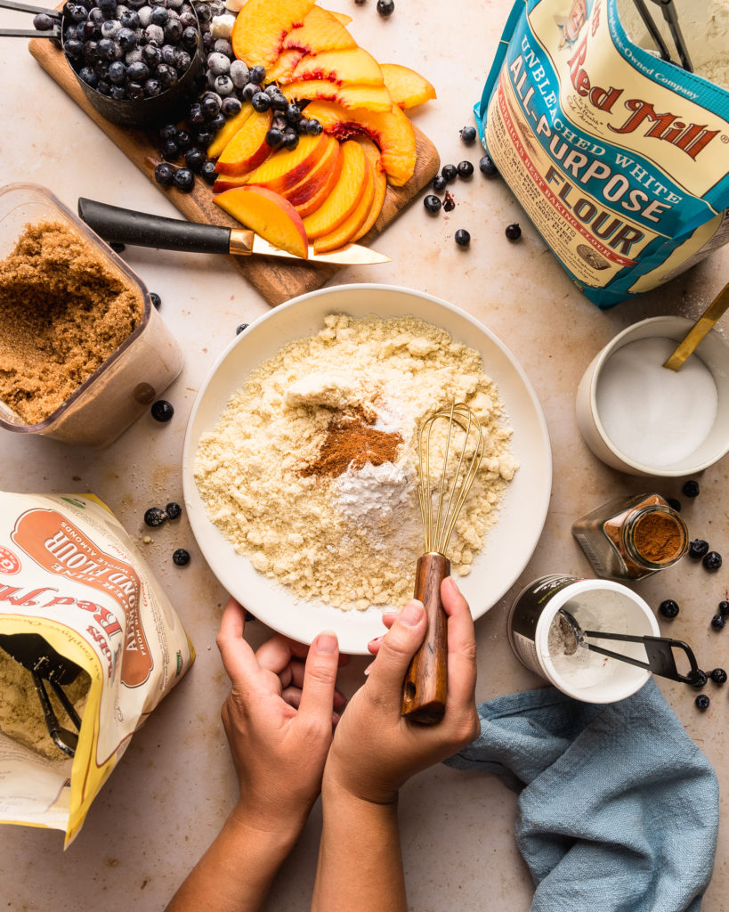 ingredient shot of muffin batter