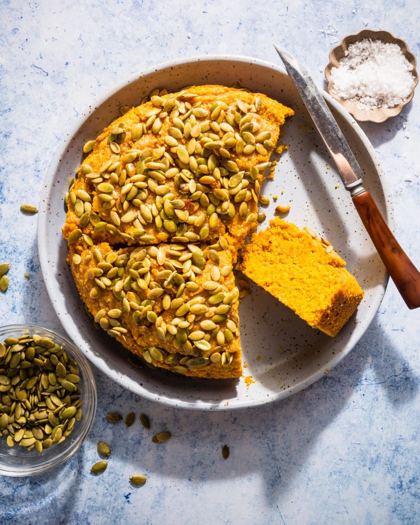 Brown Butter Pumpkin Cornbread