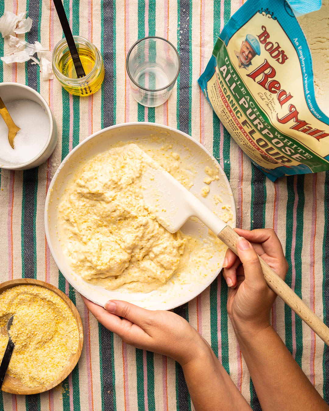 Pinto Bean Soup with Cornmeal White Cheddar Dumplings Vegetarian