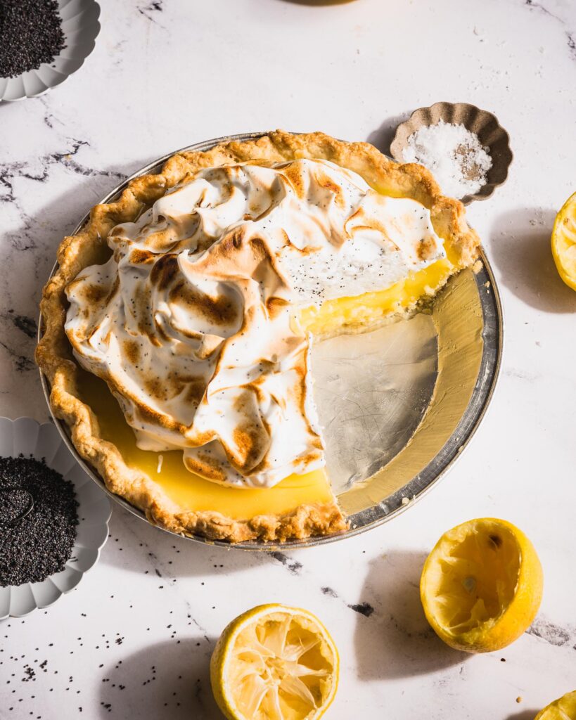 Lemon Poppyseed Meringue Pie