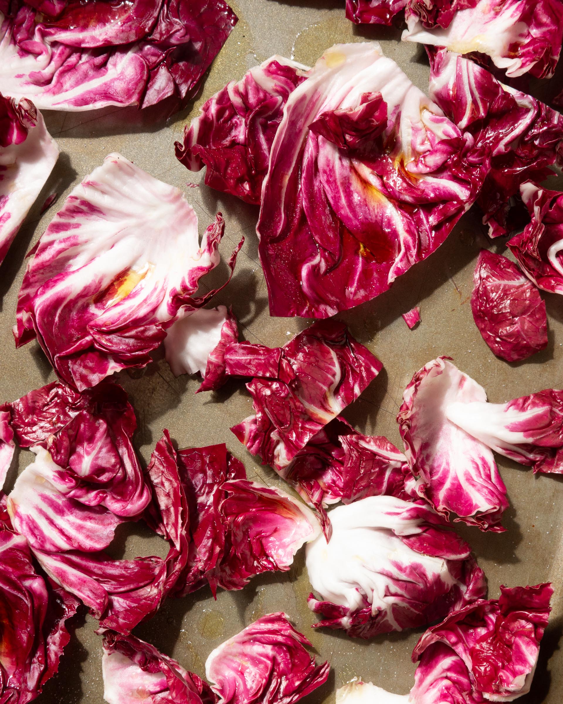 radicchio getting ready to be roasted