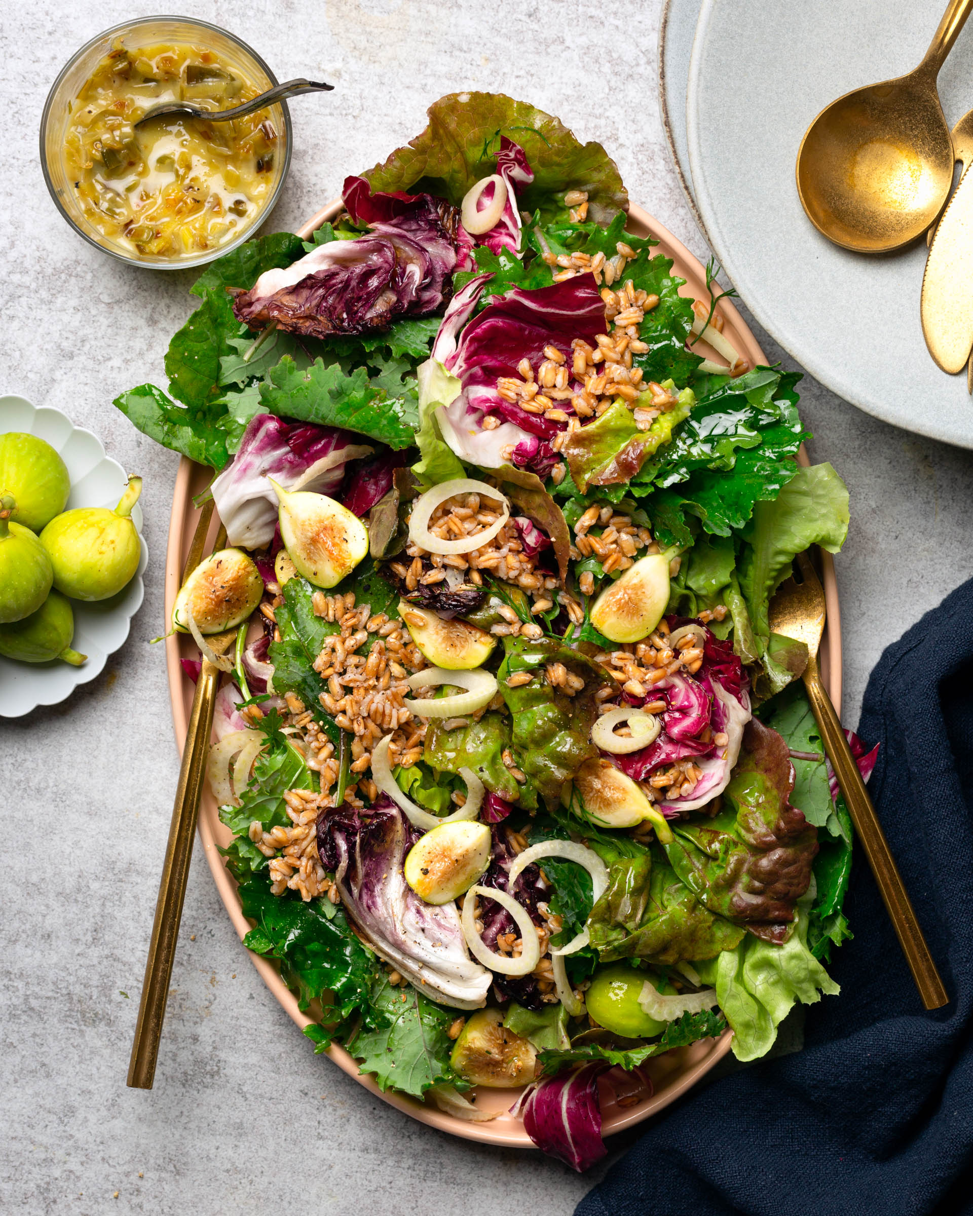 Farro Radicchio Salad