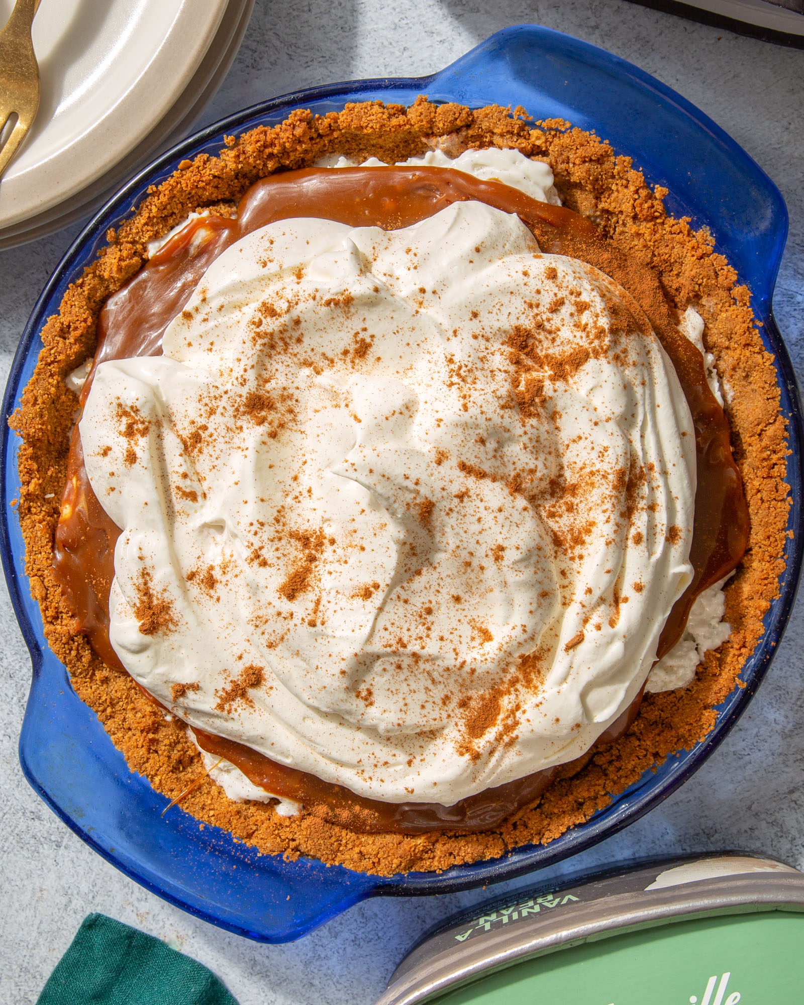 Buttered Rum Ice Cream Pie 