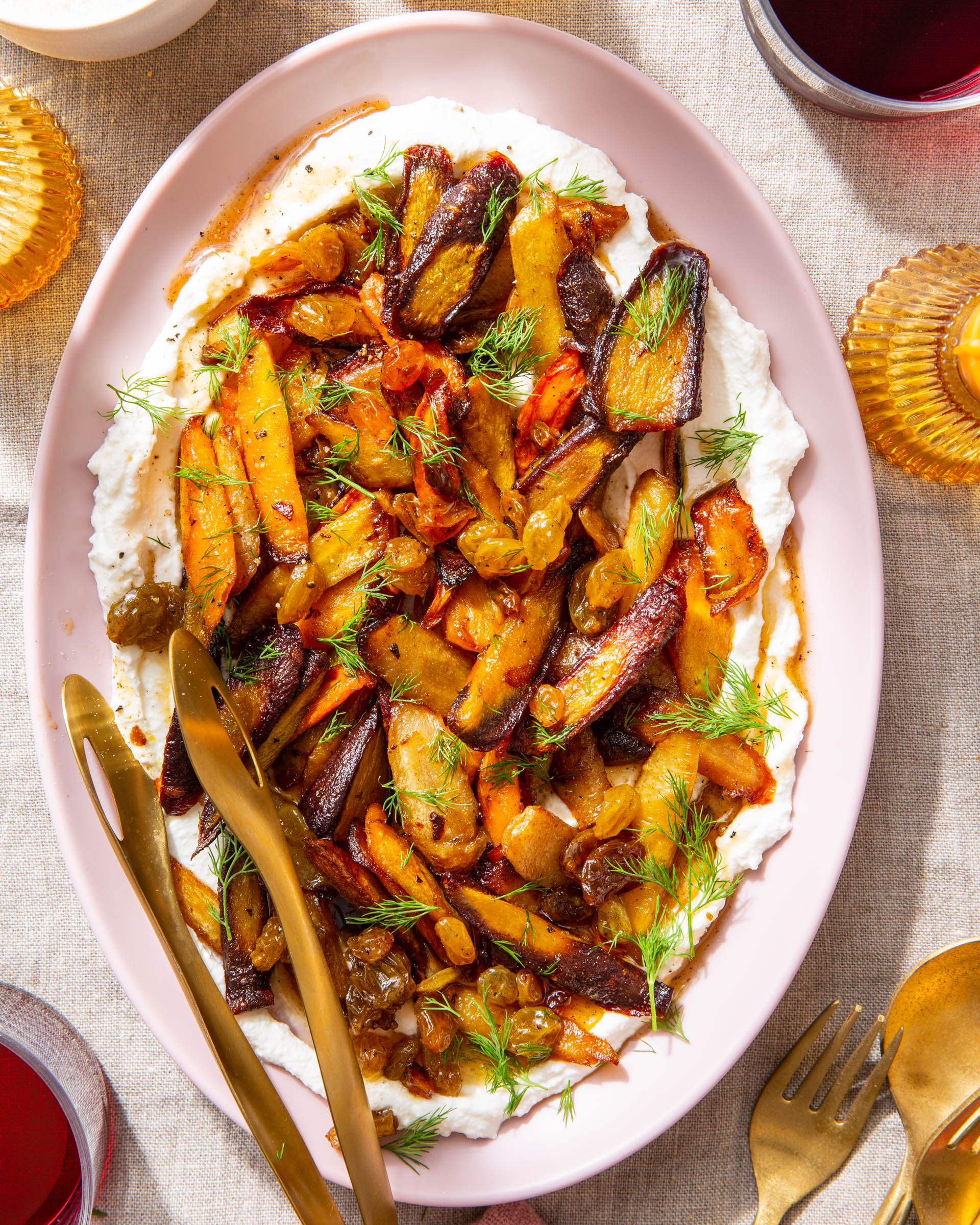 Caramelized Carrots with Brown Butter & Ricotta 