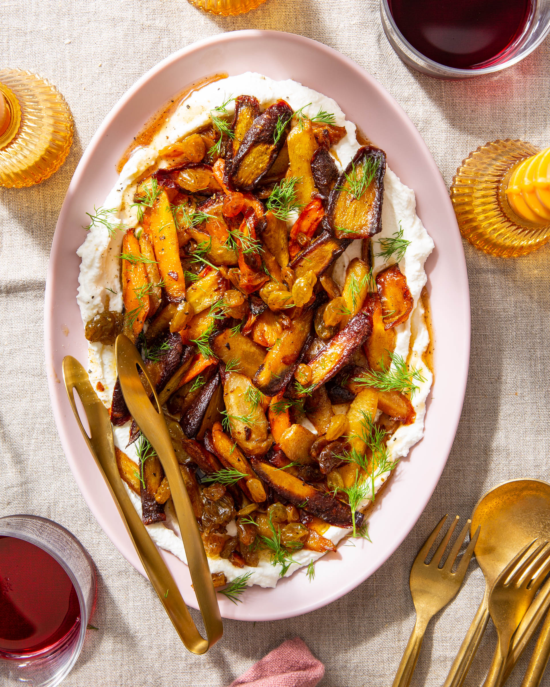 Caramelized Carrots with Brown Butter & Ricotta 